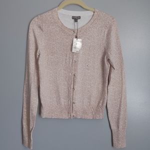 NWT Express Blush Floral Buttondown Sweater